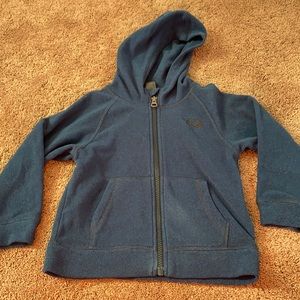 Boys 3t Navy north face full zip sweatshirt/jacket